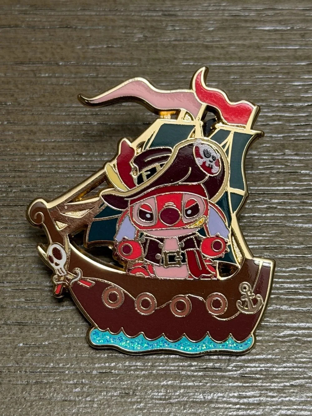 Disney Stitch & Friends Pirate Mystery Pin Shanghai Disney - Leroy